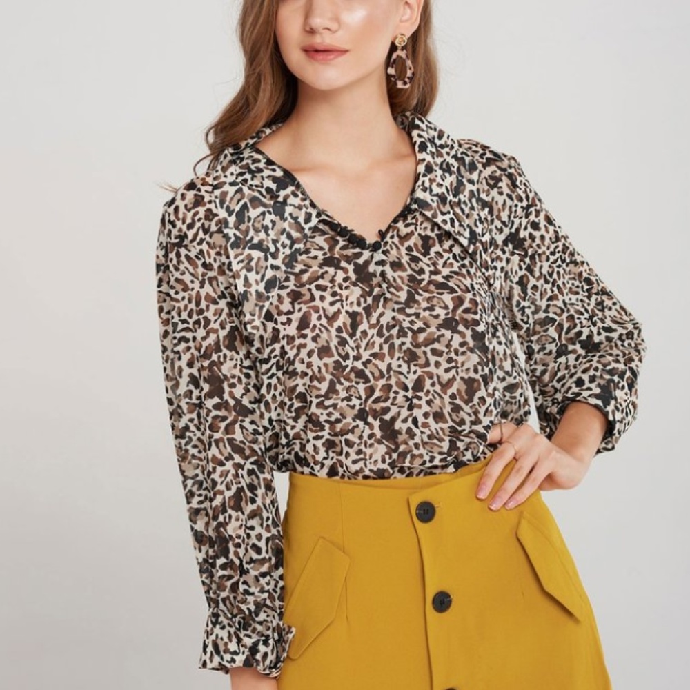 NWT - Storets | Kiri Relaxed Print Blouse